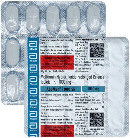 Abomet 1000mg Tablet SR