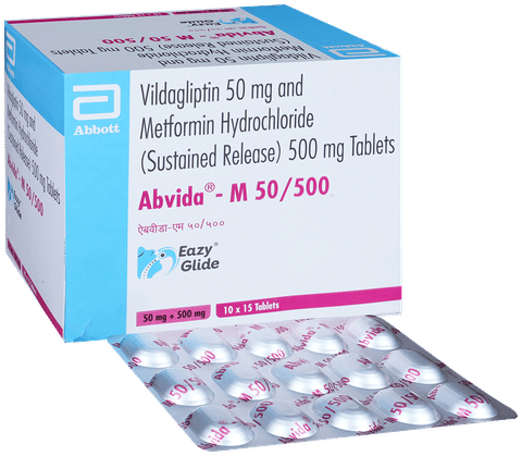 Abvida-M 50/500 Eazy Glide Tablet SR
