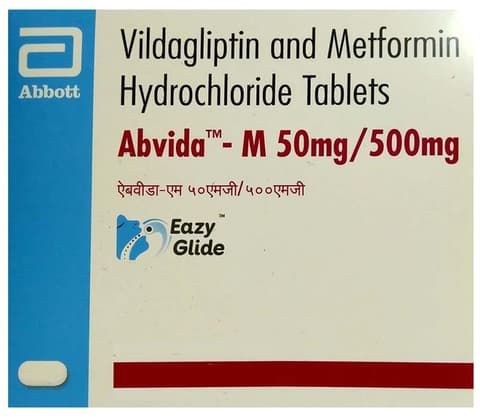 Abvida-M 50mg/500mg Eazy Glide Tablet