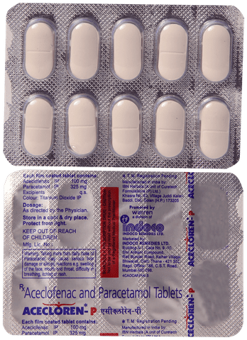 Acecloren P Tablet 100mg/325mg