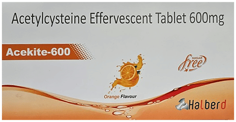 Acekite 600 Effervescent Tablet Orange Sugar Free
