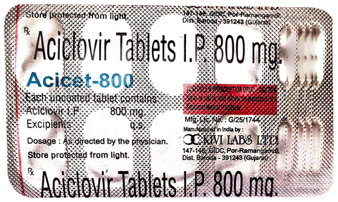 Acicet 800mg Tablet