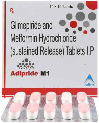 Adipride M 1mg/500mg Tablet SR