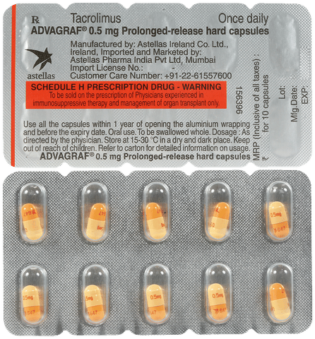 Advagraf 0.5mg Capsule PR