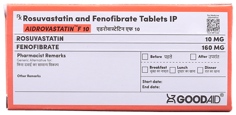 Aidrovastatin F 10 Tablet