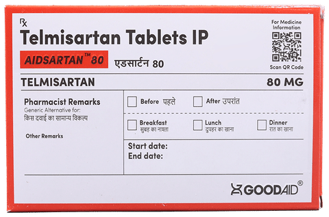 Aidsartan 80 Tablet