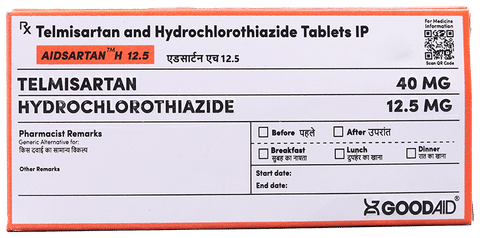 Aidsartan H 12.5 Tablet