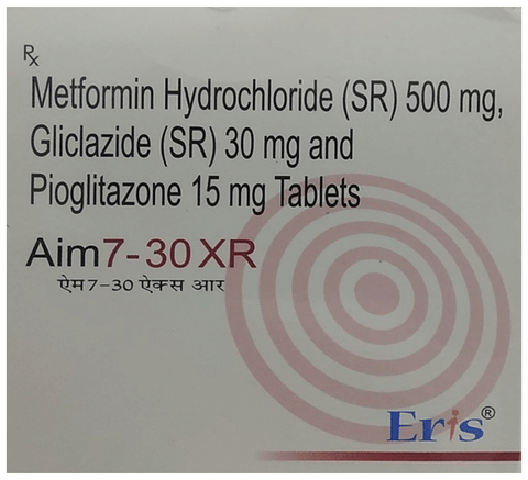 Aim7 30mg/15mg/500mg Tablet XR