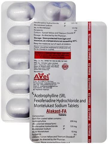 Alakast FA 10mg/120mg/200mg Tablet