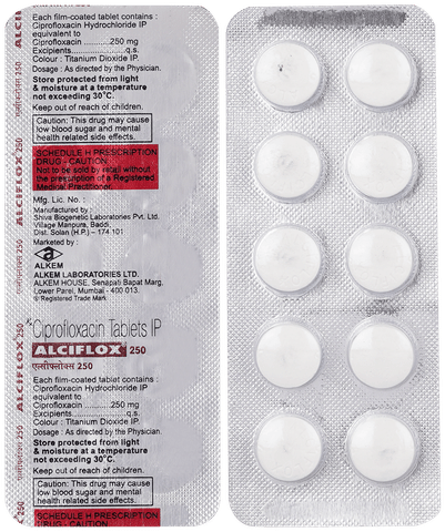 Alciflox 250mg Tablet