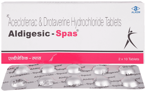 Aldigesic Spas 80mg/100mg Tablet