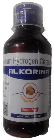 Alkorina Syrup Orange Sugar Free