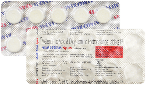 Almefkem Spas 10mg/250mg Tablet