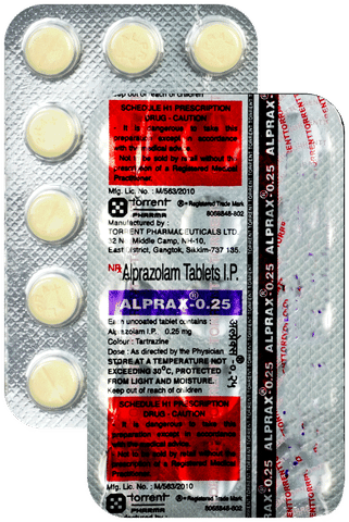 Alprax 0.25 Tablet