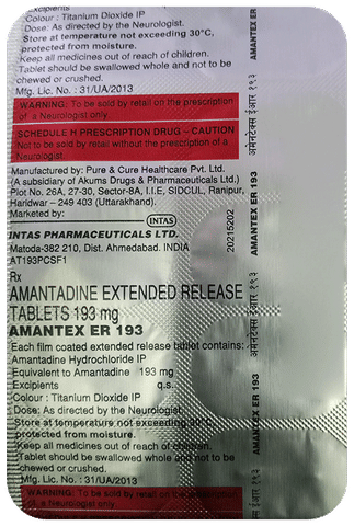 Amantex 193mg Tablet ER