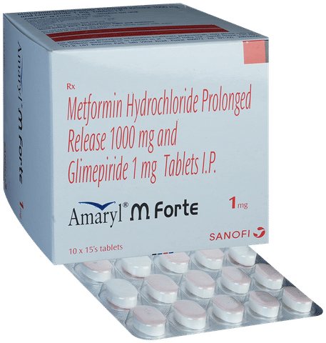 Amaryl M Forte 1mg Tablet PR