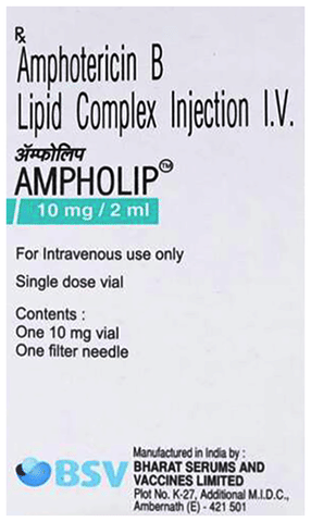AMPHOLIP 10 MG INJECTION