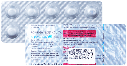 Apixagress 2.5mg Tablet