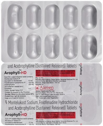 Arophyll HD 10mg/120mg/200mg Tablet