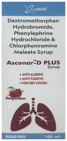 Asconar-D Plus Syrup Cherry Sugar Free