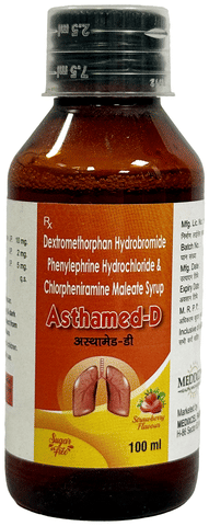 Asthamed-D Syrup Strawberry Sugar Free