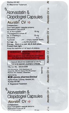 Atorstin CV 10mg/75mg Capsule
