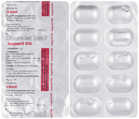 Augxetil 500mg Tablet