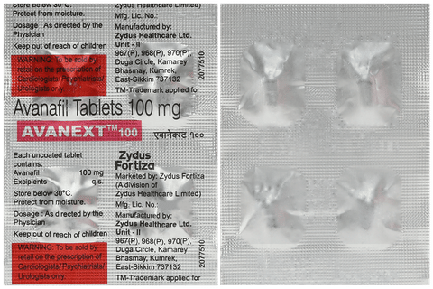 Avanext 100mg Tablet