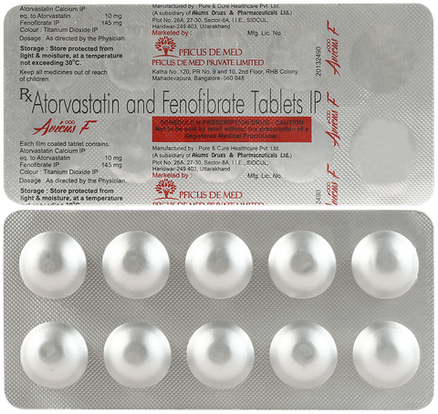 Avicus F 10mg/145mg Tablet