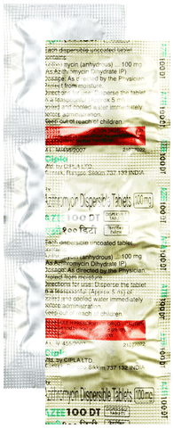 Azee 100mg Tablet DT