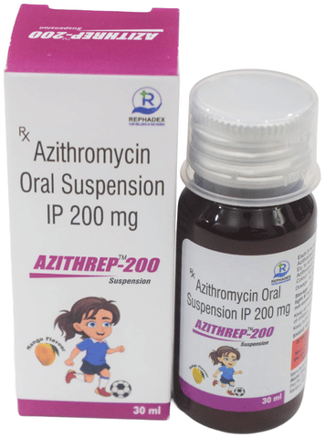 Azithrep 200 Oral Suspension Mango