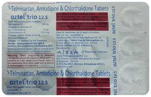 Aztel Trio 40mg/5mg/12.5mg Tablet