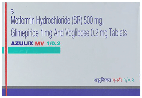 Azulix MV 1mg/500mg/0.2mg Tablet SR