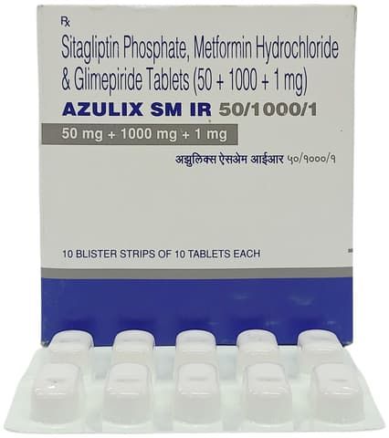 Azulix SM 50mg/1mg/1000mg Tablet IR