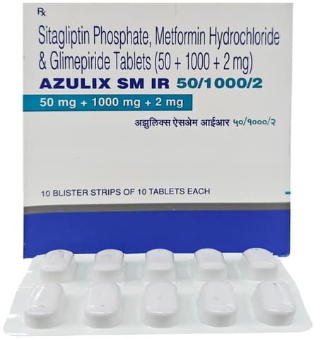 Azulix SM 50mg/2mg/1000mg Tablet IR