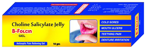 B-Folcin Dental Gel | Relieve Pain, Discomfort, Treat Cold Sores, Dentures, and Sore Spots due to Orthodontic Devices