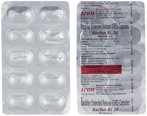 Bacfen 20mg Capsule XL
