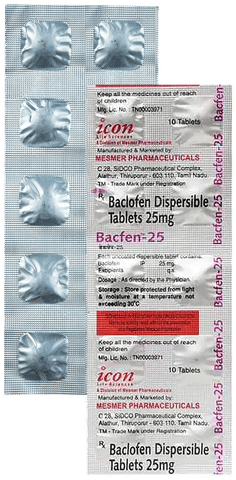 Bacfen 25 Tablet DT
