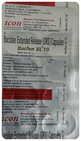 Bacfen XL 10 Capsule
