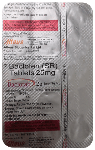 Baclotab 25mg Tablet SR