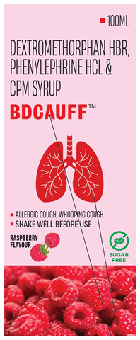 Bdcauff Syrup Raspberry Sugar Free