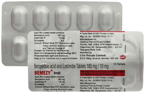 bemEZY 180mg/10mg Tablet