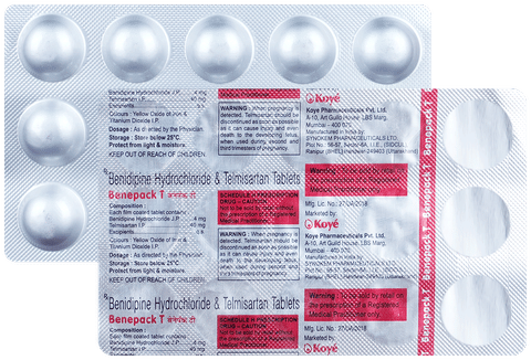 Benepack T 4mg/40mg Tablet