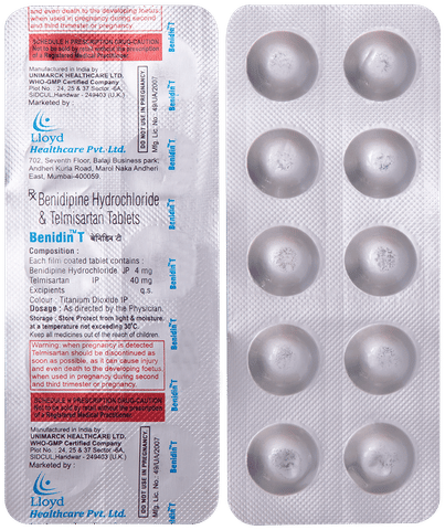 Benidin T 4mg/40mg Tablet