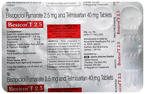 Besicor-T 2.5 Tablet