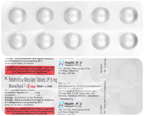 Besilet 6mg Tablet