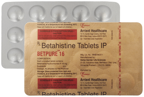 Betpure 16mg Tablet