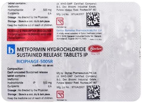 Biciphage 500 SR Tablet