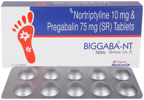 Biggaba NT 75mg/10mg Tablet SR