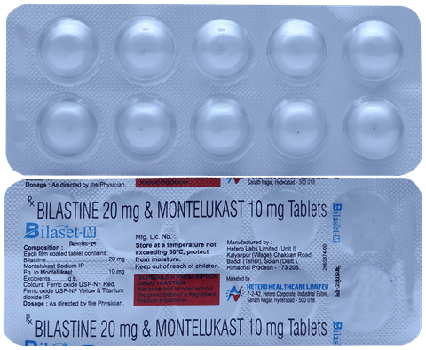 Bilaset M 20mg/10mg Tablet
